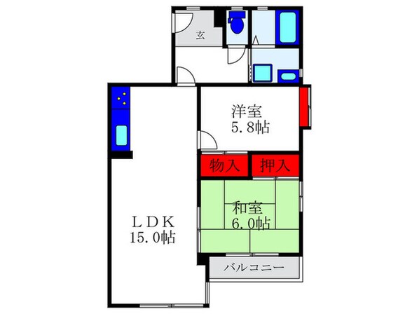 メゾンド晃良の物件間取画像